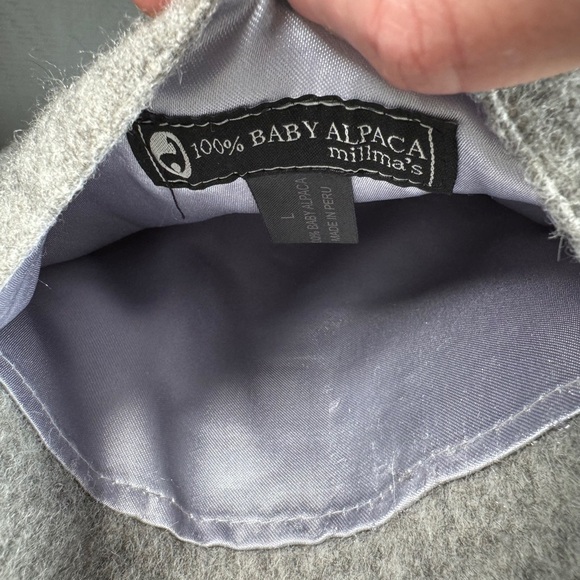 Millma’s Peruvian Custom and Handmade Reversible 100% Baby Alpaca Coat, Size LG - Picture 3 of 10